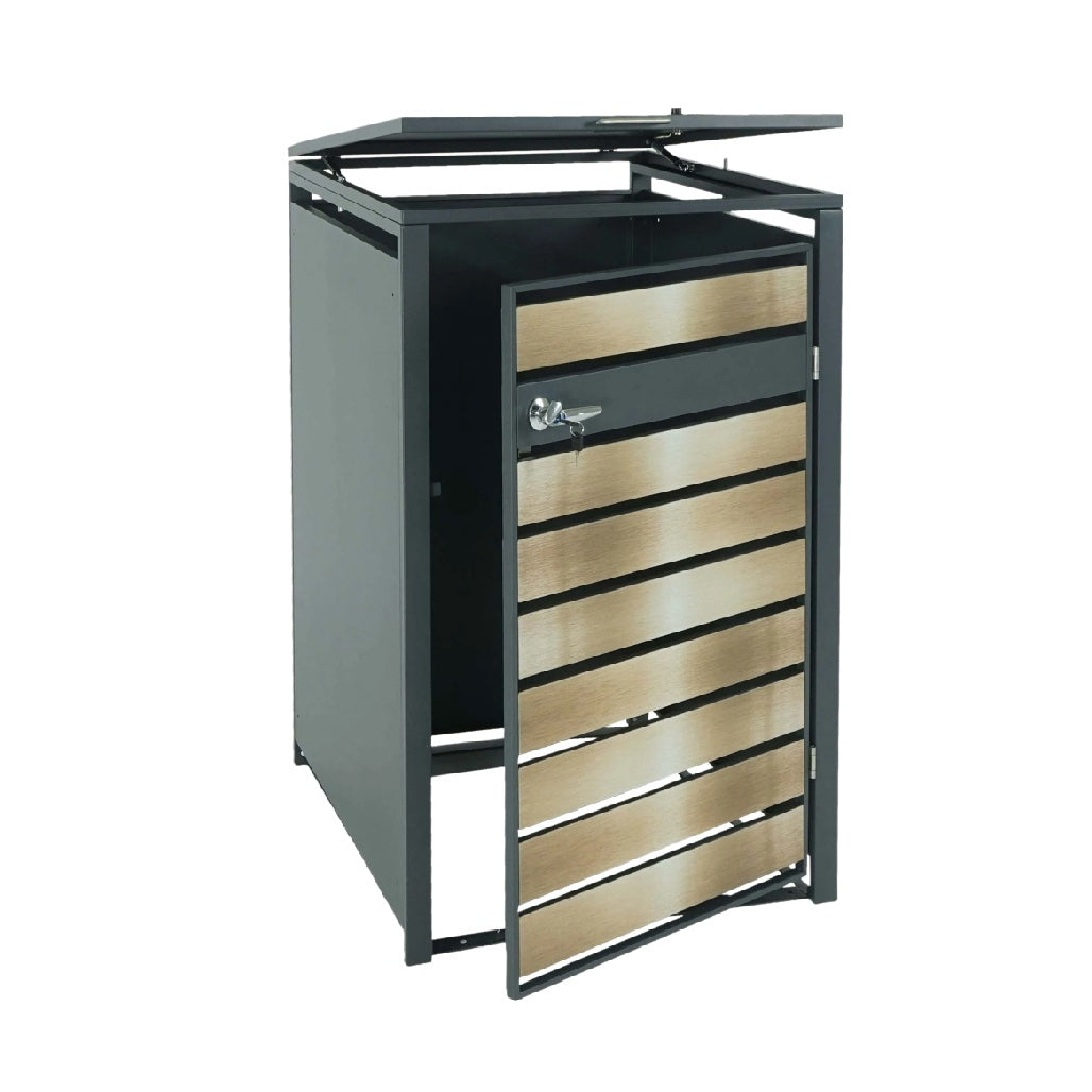 金属製衣類収納キャビネット - クローゼットやオフィスでの使用に最適 - スチールと木材 - 60 x 45 x 90