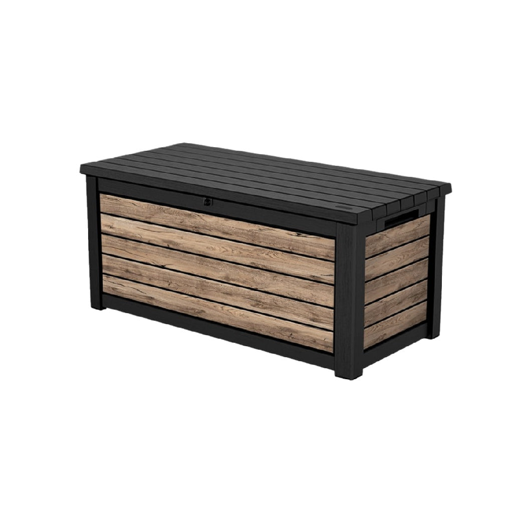 屋外用収納ボックス 木製 - ガーデンやバルコニーでの使用 - 合成樹脂 - 120 x 60 x 60